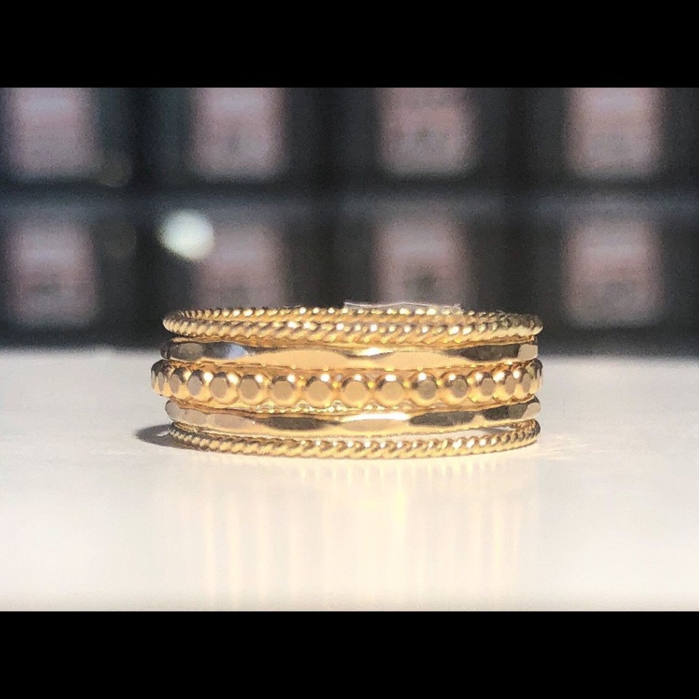 Set of 14k gold filled handmade rings